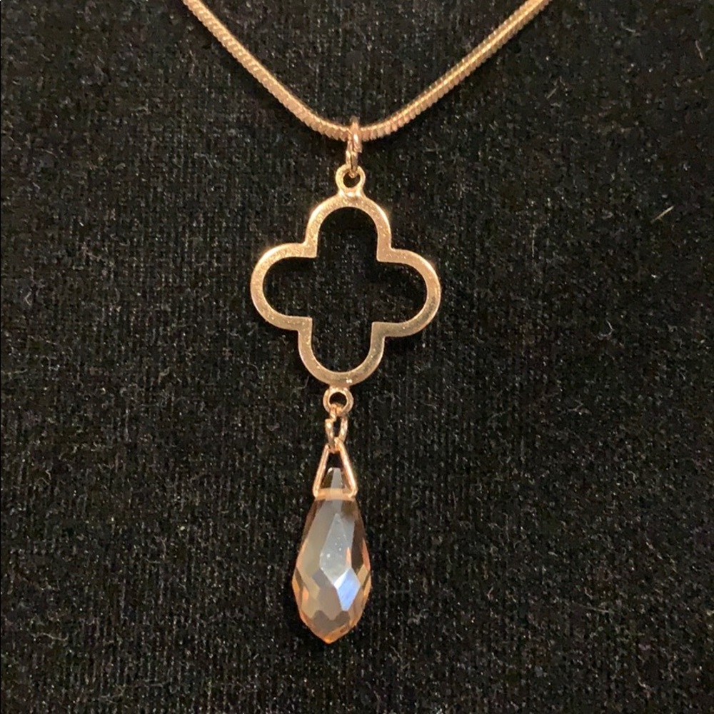 Allegra gold tone celtic beaded fashion necklace - Picture 2 of 12